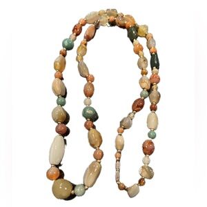 Natural Stone Beaded Necklace